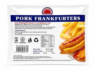 Farmer's Choice Pork Frankfurters 250g