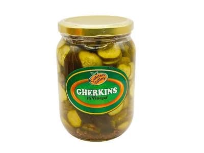 Golden Valley Gherkins sliced 720g