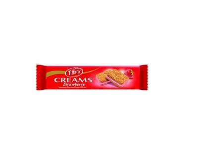 Teffany Strobery Flavoured Cream Biscuits 84g