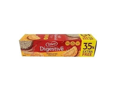 Digestive natural wheat biscuits tiffany 540g