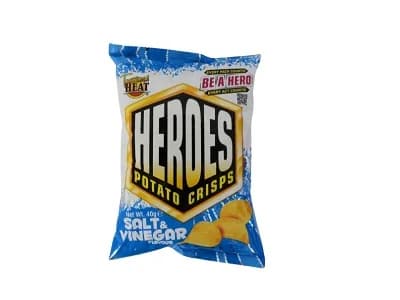 Tropical Heat crisps heroes Salt Vinegar 40g