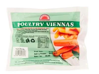 Farmer's Choice Poultry viennas 250g