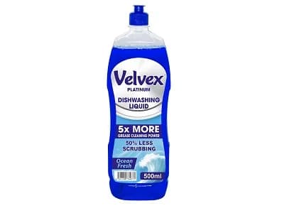 Velvex platinum Dishwashing liquid ocean 1L