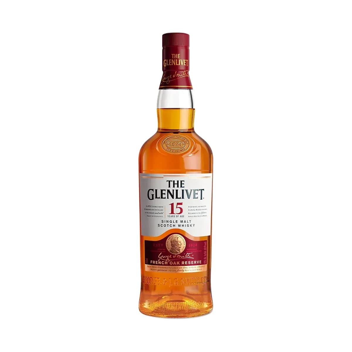 The Glenlivet 15 Years of Age Single Malt Scotch Whishky-1L (40%vol)
