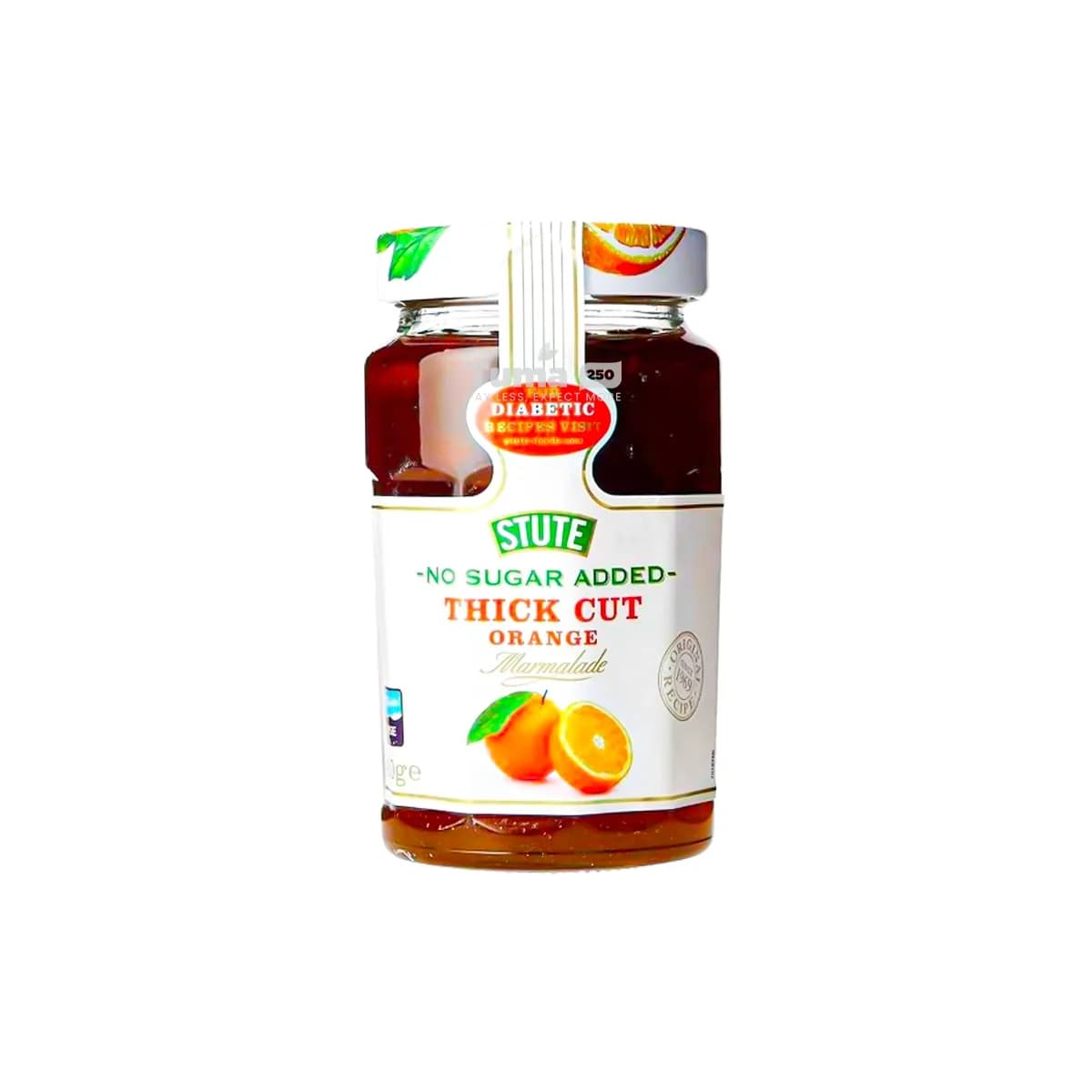 Stute Foods For Diabetic No Sugar Added Thick Cut Orange Marmalade 430g
