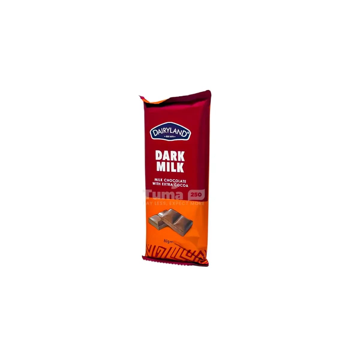 Dairyland Dark Milk Chocolate Bar With Extra Cocoa 80g