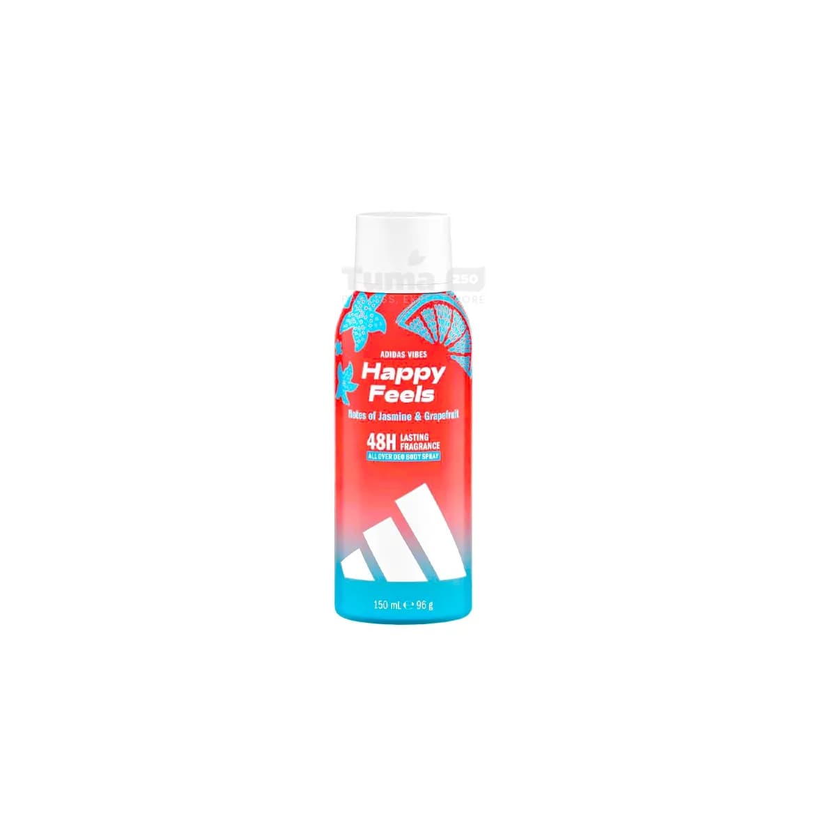 Adidas Happy Feels With Notes Of Jasmine & Grapefruit Fragrance 48h 150ml
