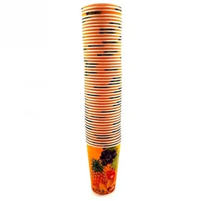 Coloured Juice Paper Disposable Cups without Cover