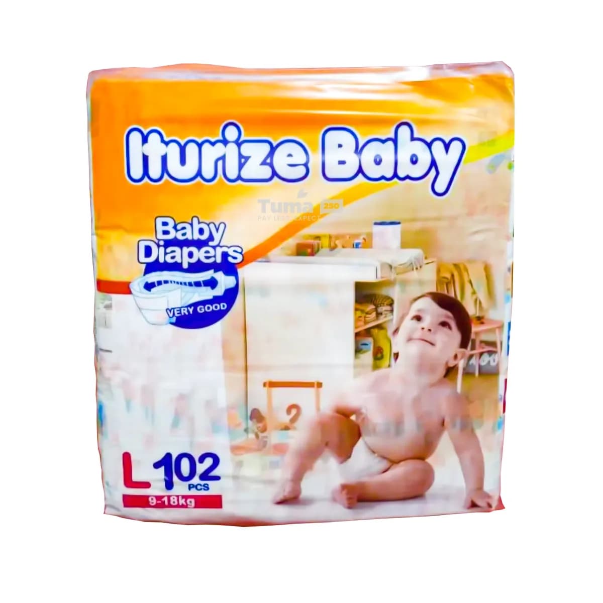 Iturize Baby Diapers Large (9-18kg) -102pcs