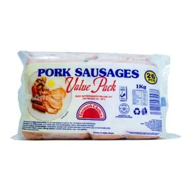Farmer’s Choice Pork Sausages Value Pack(26pcs) – 1kg