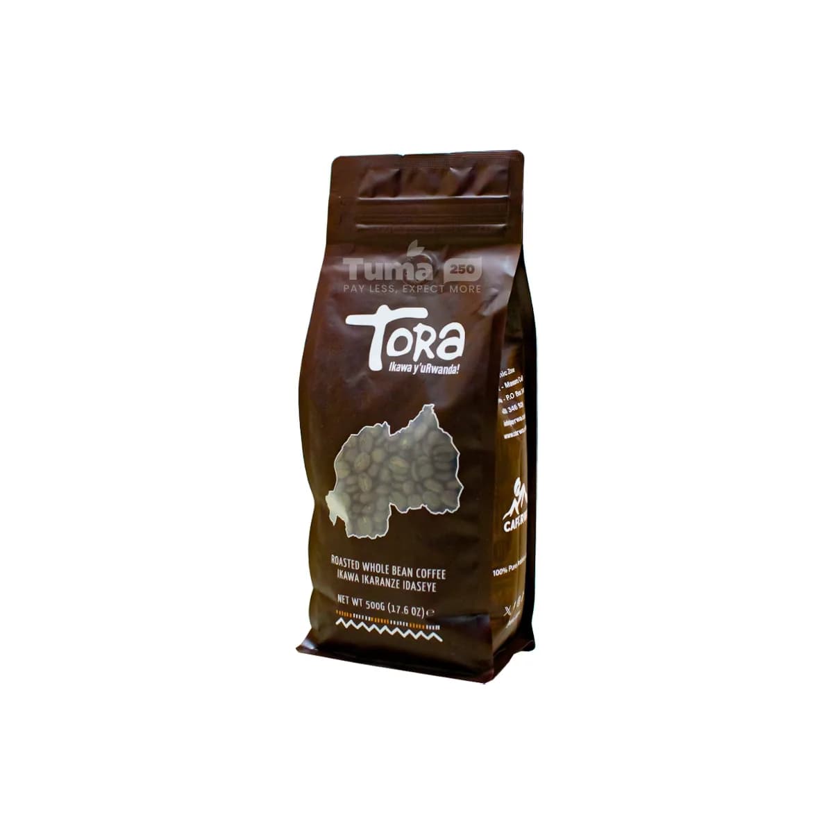 Tora Roasted Whole Coffee Beans 500g