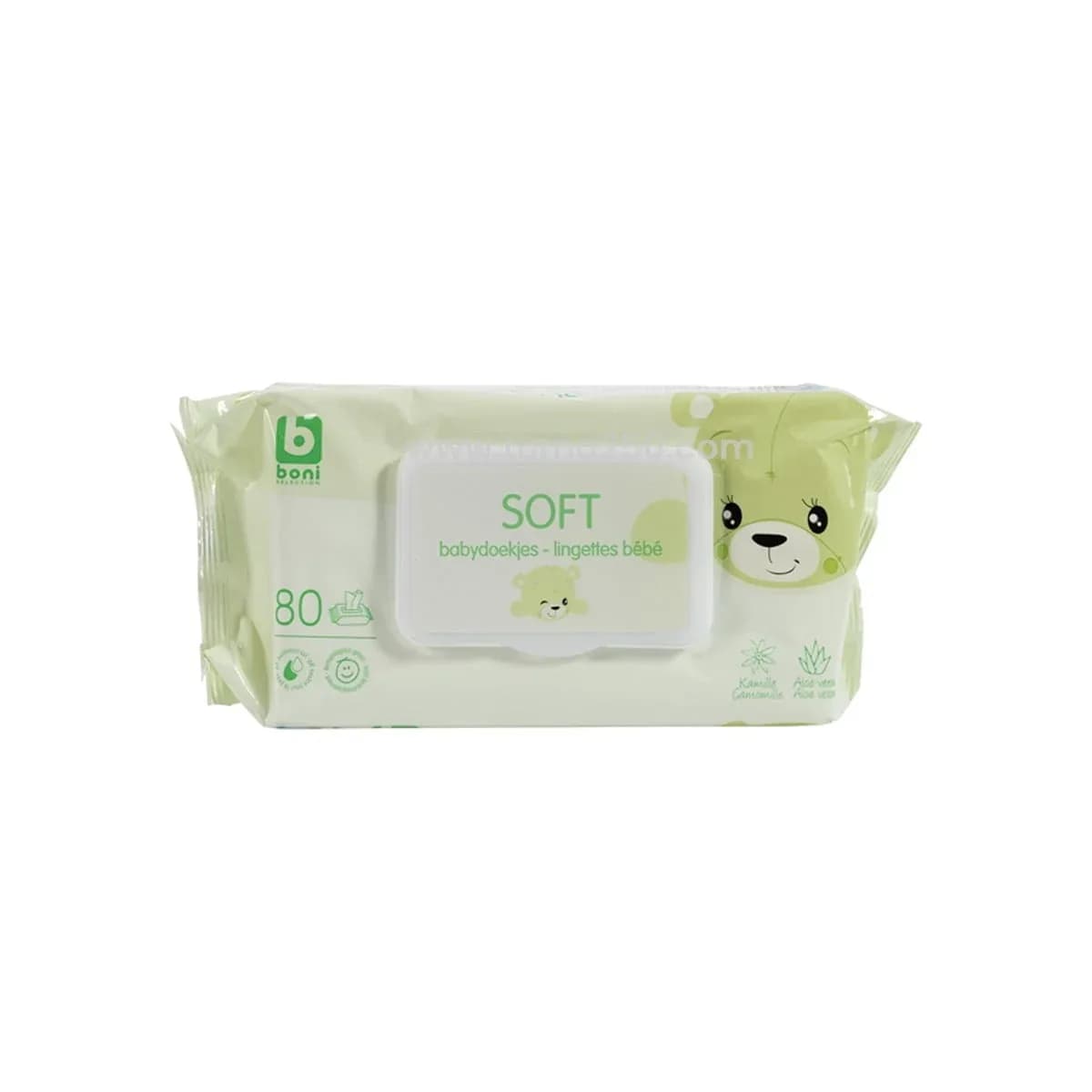 Boni Soft Aloe Vera Lingettes Bebe / Wet Wipes -80pcs