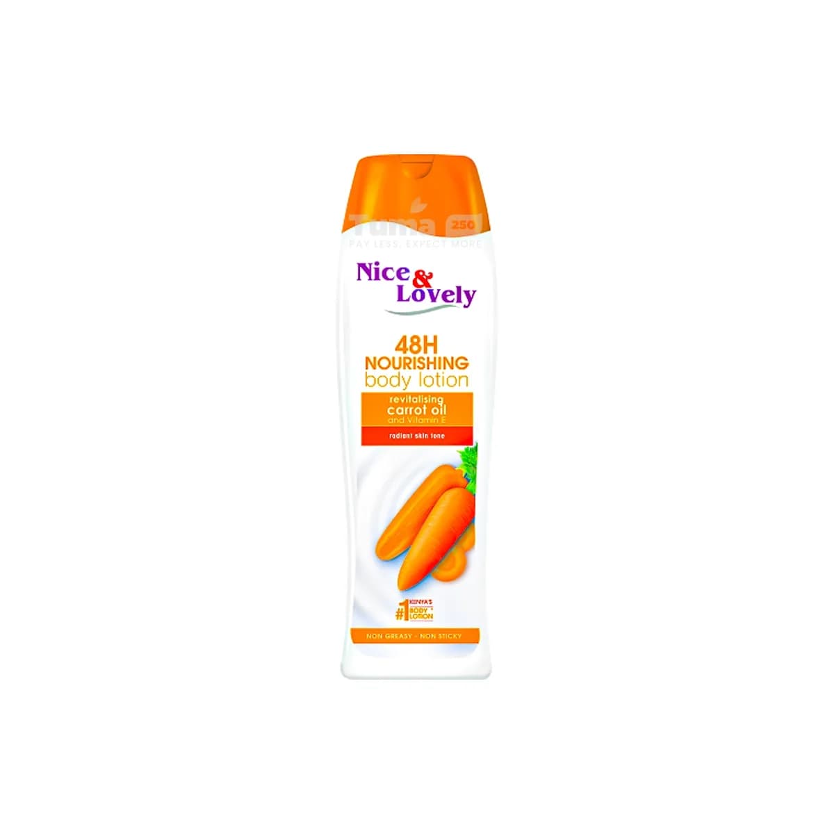 Nice & Lovely 48H Nourishing Body Lotion Revitalising Carrot Oil and Vitamin E