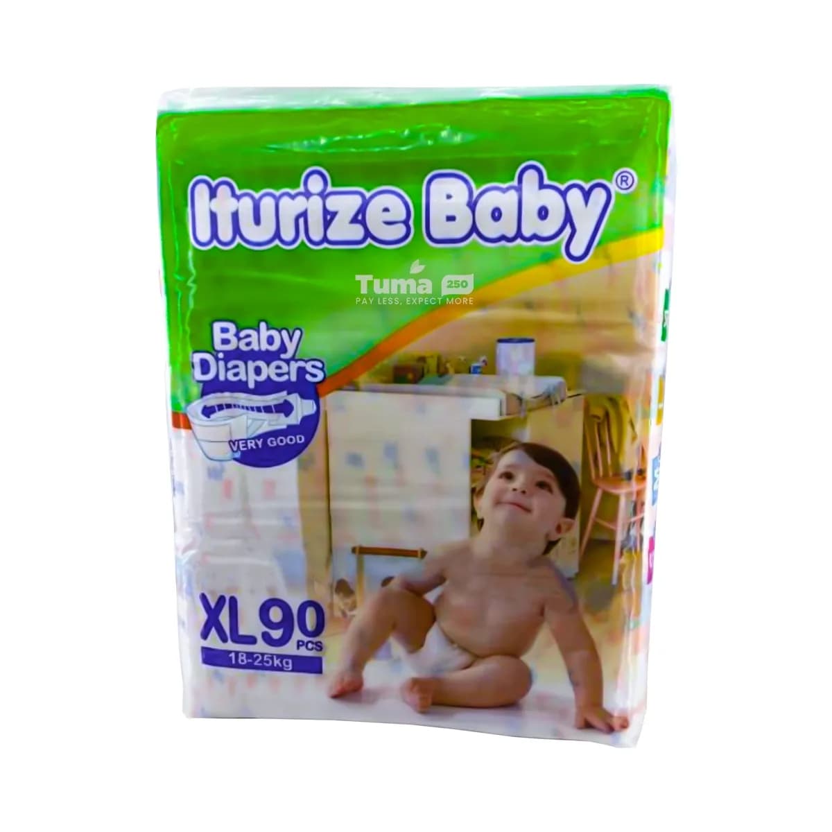 Iturize Baby Diapers X-Large (18-25kg) -90pcs