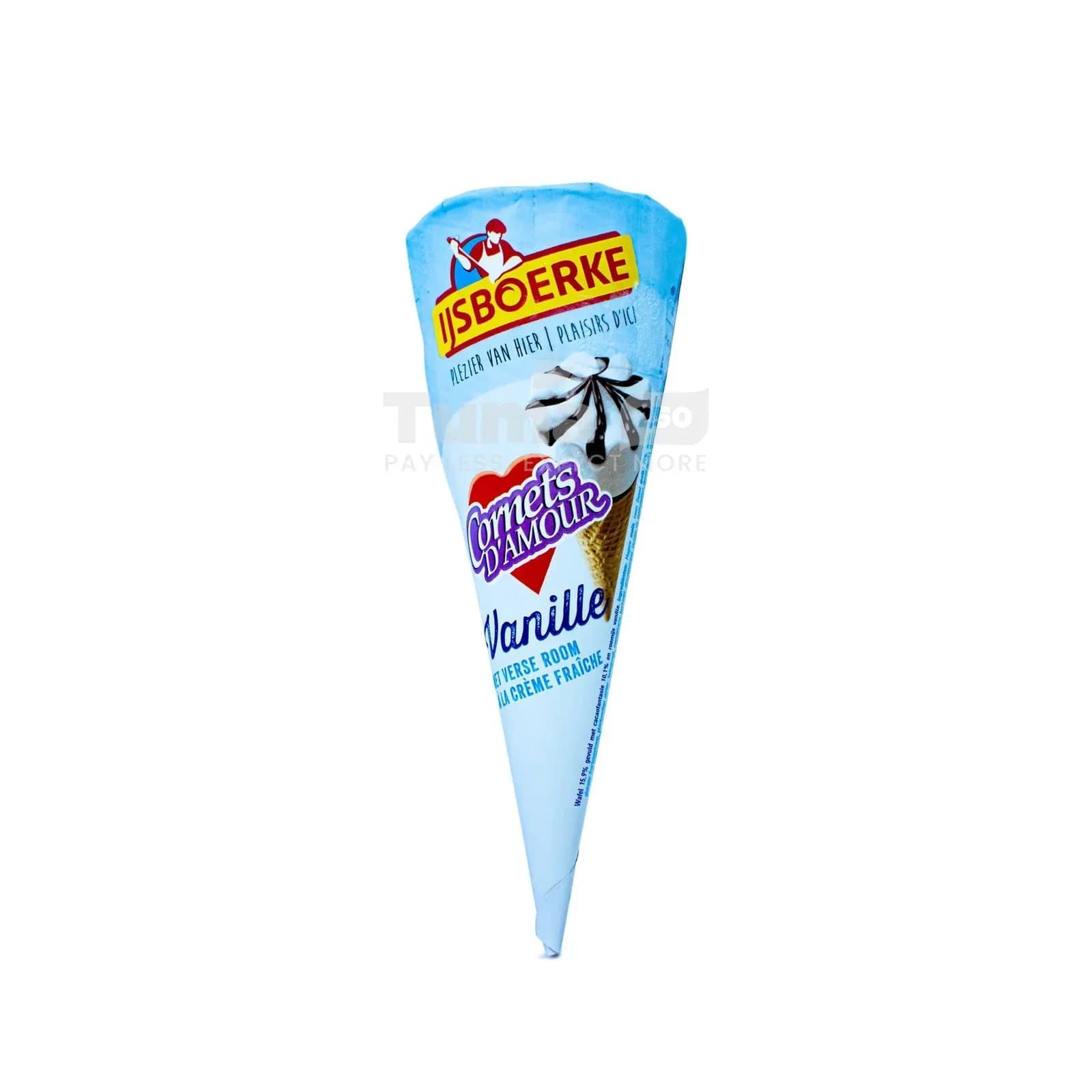 Ijsboerke Cornets D’amour Vanilla Ice Cream 120ml