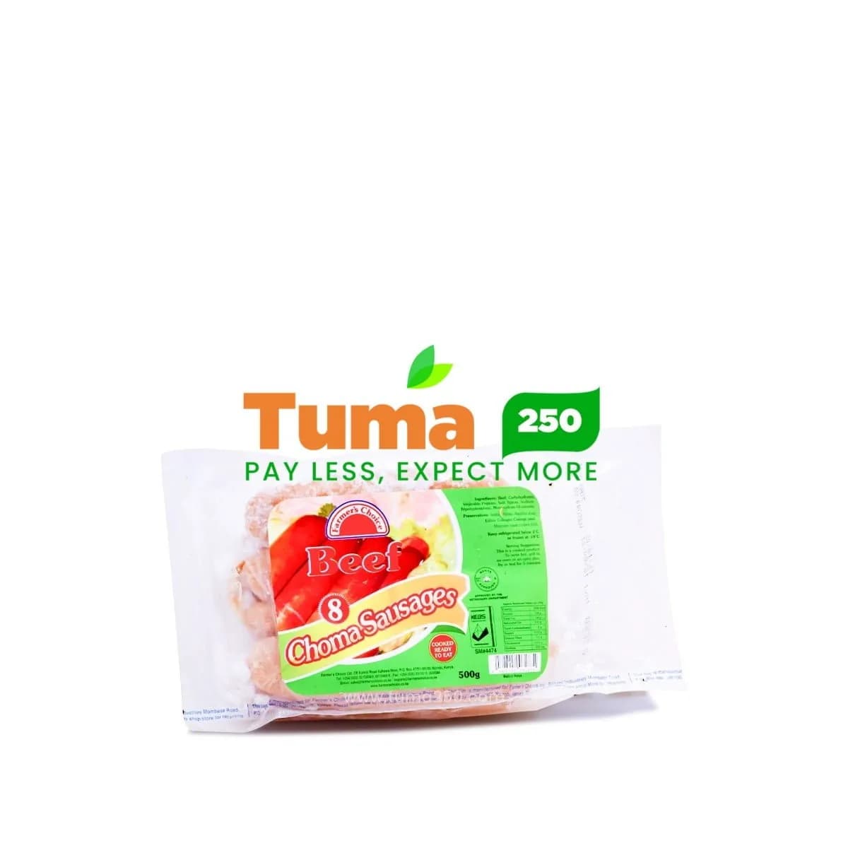 Farmer’s Choice Beef Choma Sausages 500g