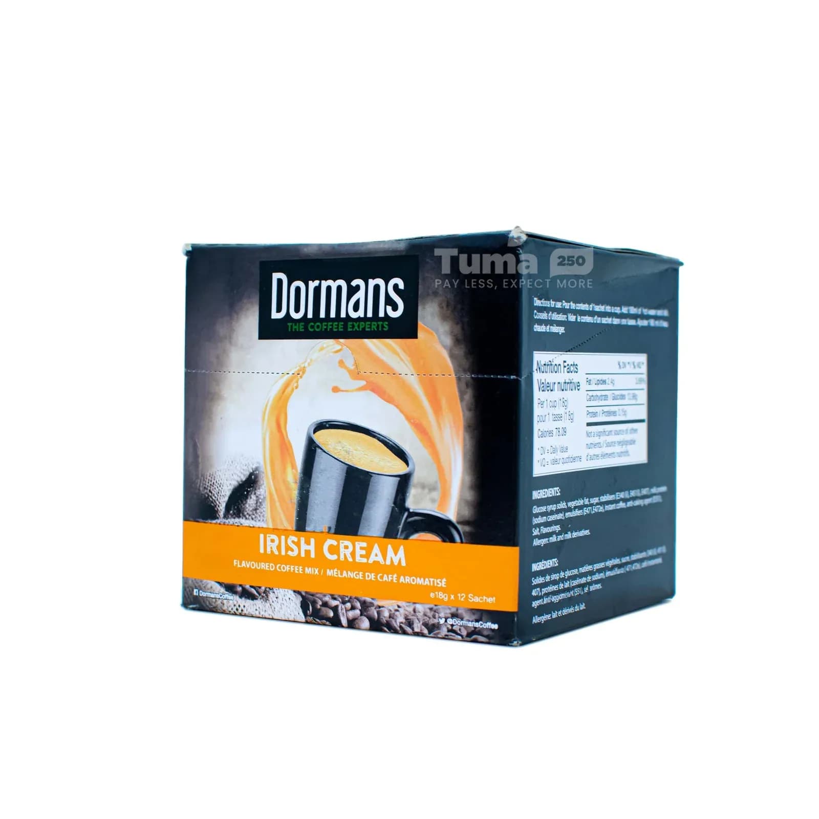 Dormans Irish Cream Flavoured Coffee Mix (18g x 12 Sachet)