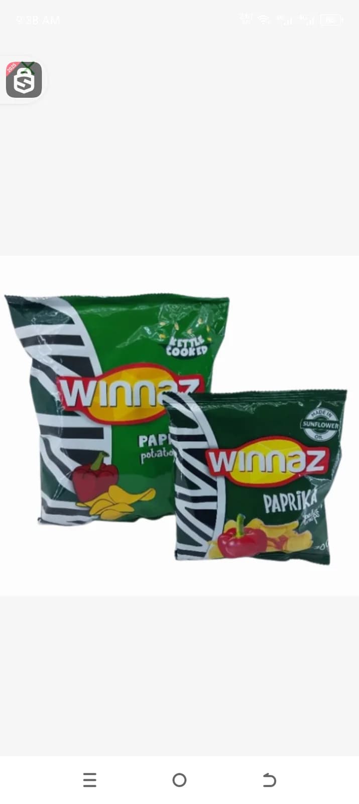 Winnaz Paprika Potato Crisps 30g