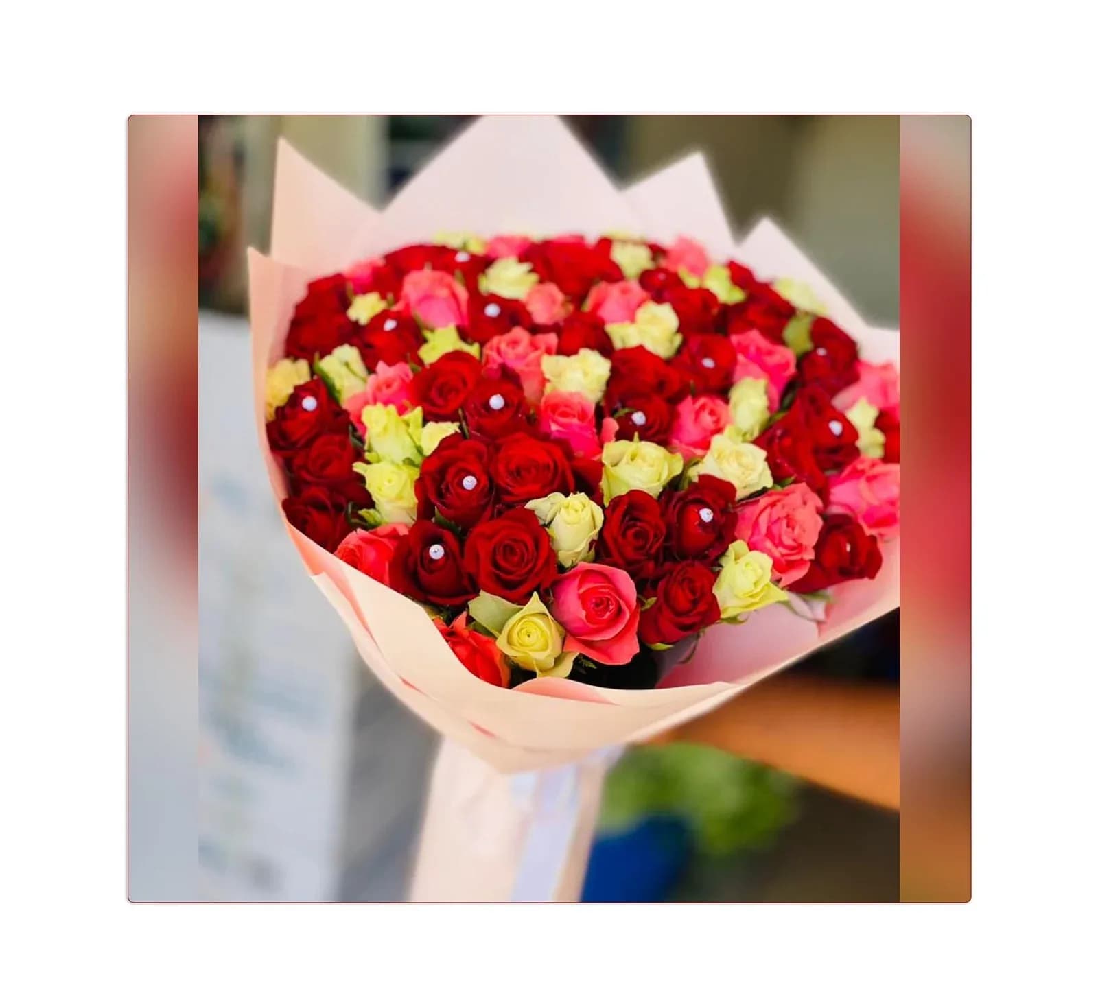 Bouquet of Flowers (Pink Roses)