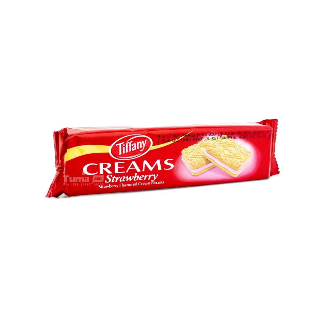 Tiffany Cream Strawberry Flavoured Biscuit 80g