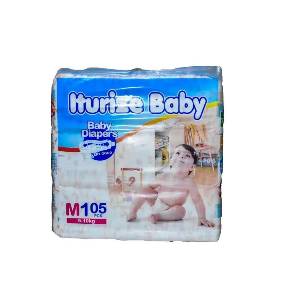Iturize Baby Diapers Medium (5-10kg) – 105pcs