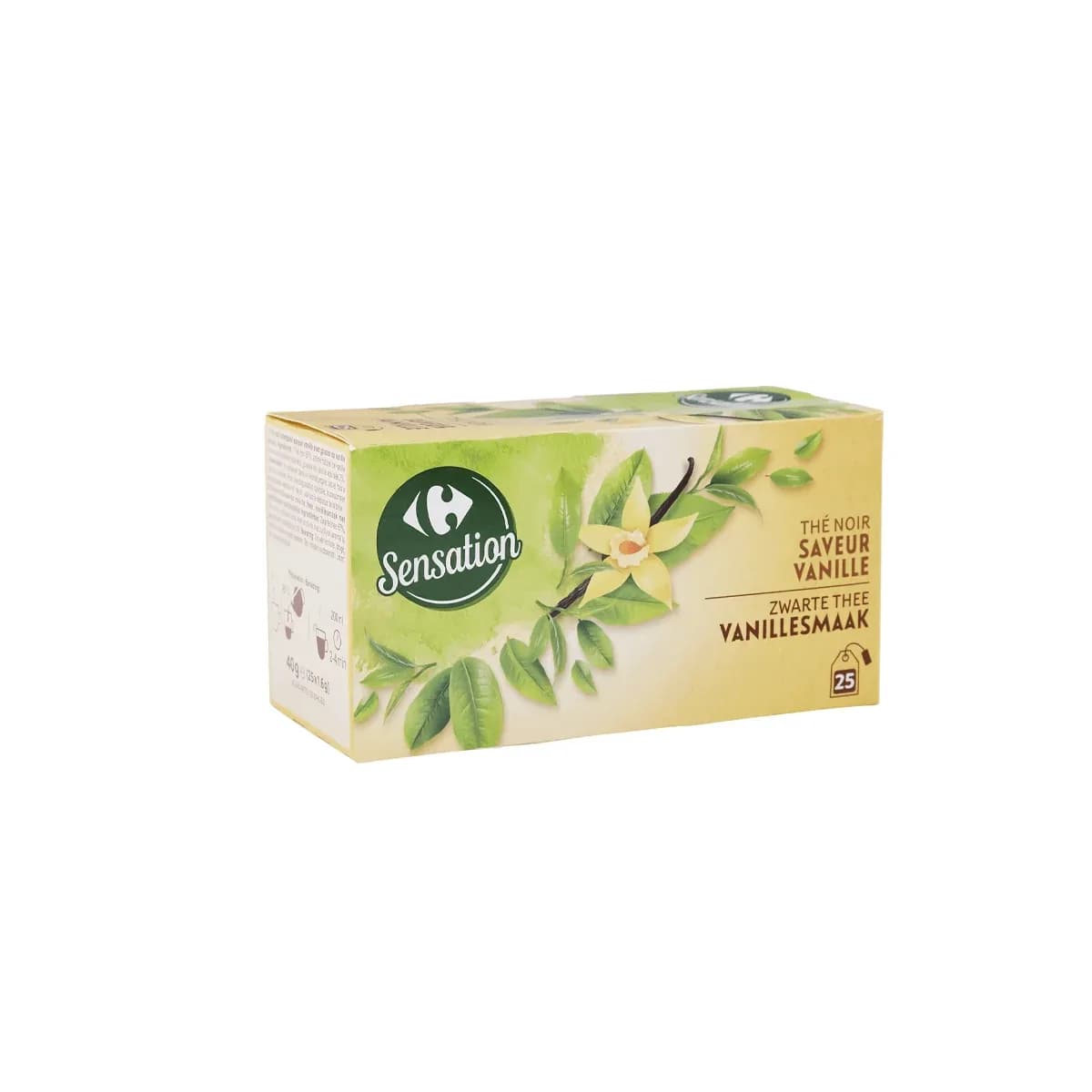 Carrefour Sensation Vanilla Flavoured Black-25 Tea Bags