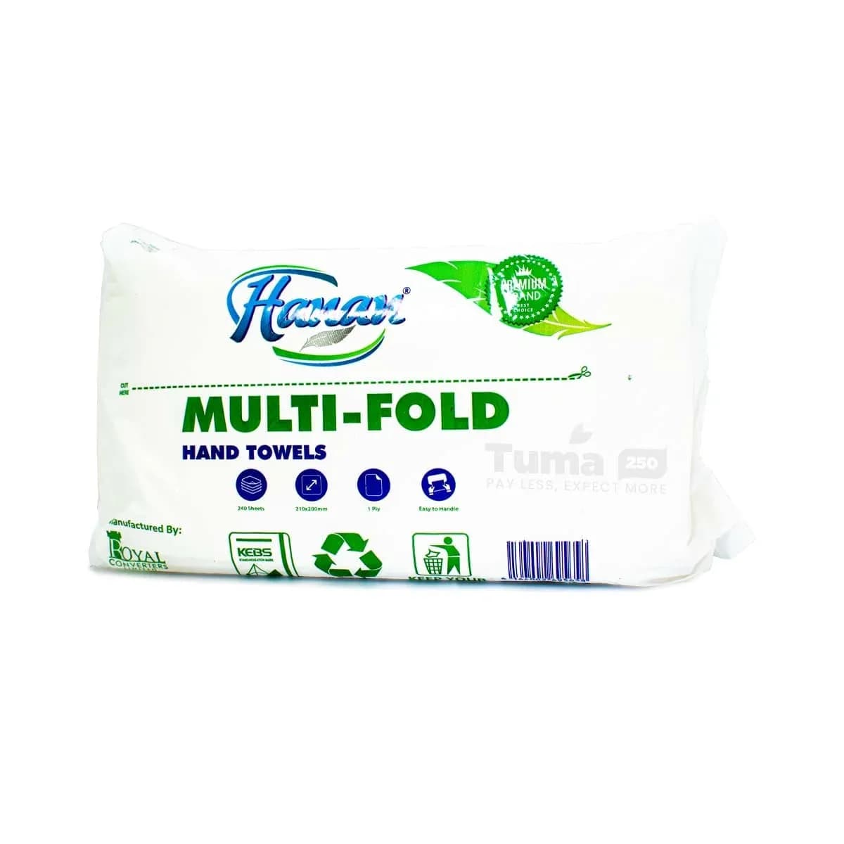 Hanan Multi – Fold Hand Towel(1ply 210x200mm) – 240pcs