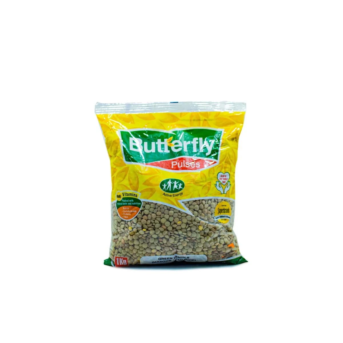 Butterfly Pulses Green Lentils (Masoor /Kamande) -1kg
