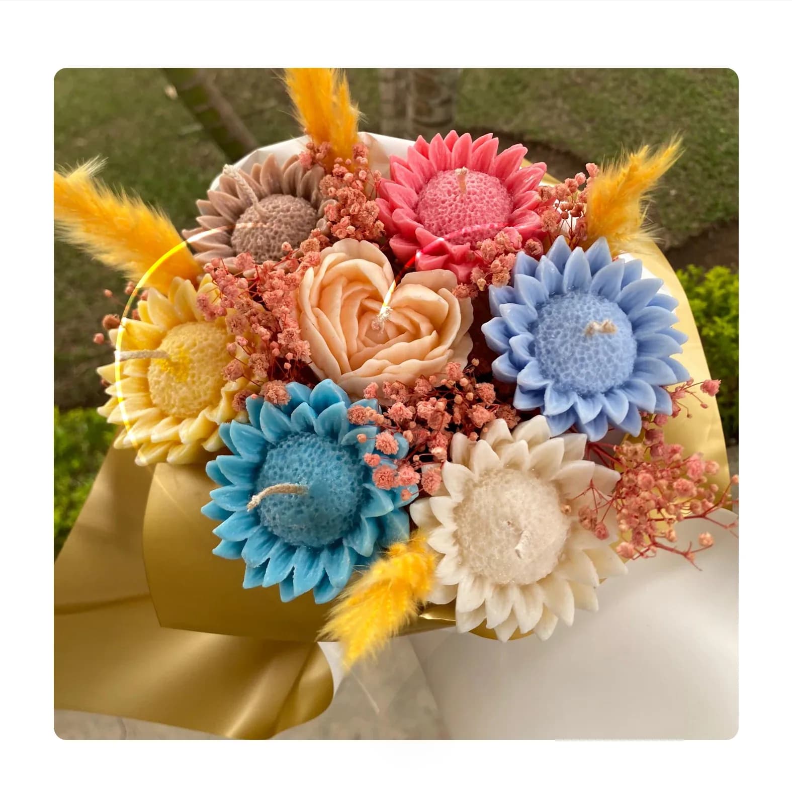 Opus Scented Sunflower Candles Bouquet