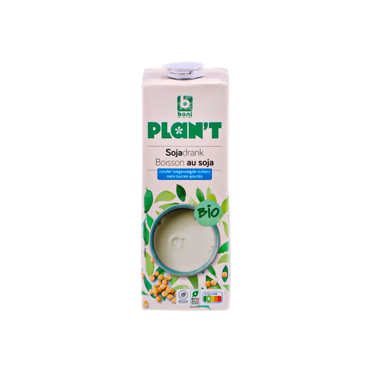 Boni Bio Plan’t Unsweetened Soya Drink (No Sugar) 1L