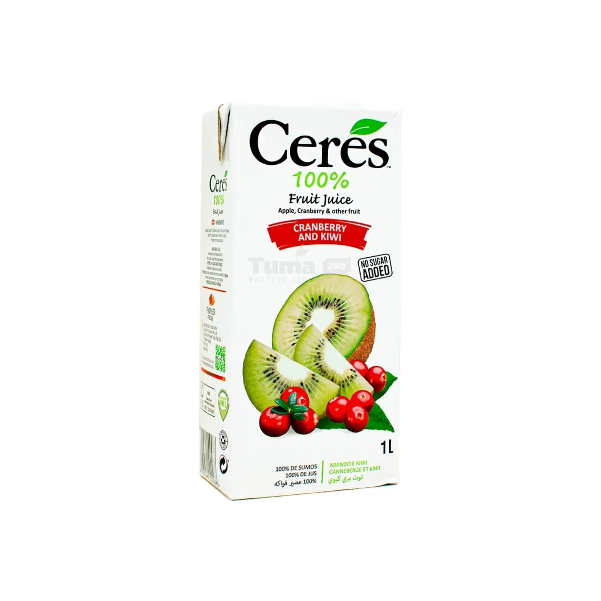 Ceres 100% Cranberry And Kiwi Fruit Juice Blend 1L