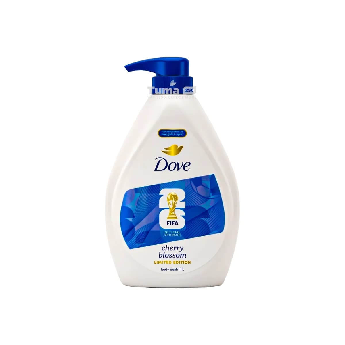 Dove Fifa Cherry Blossom Body Wash 1L (Blue)