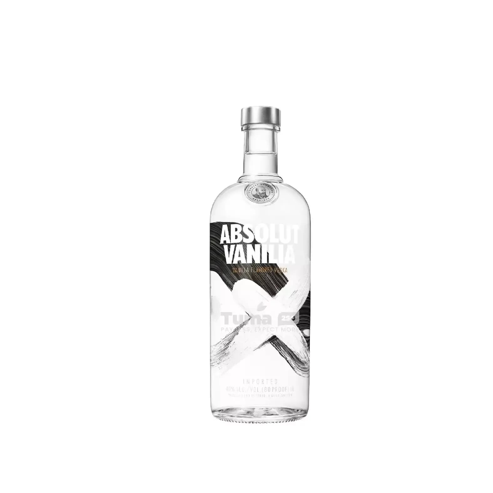 Absolute Vodka-Vanilla Falvoured 40%.Vol 1L