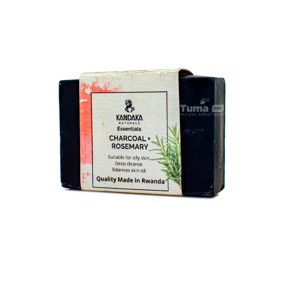 Kandaka Essentials Charcoal+Rosemary Soap 100g