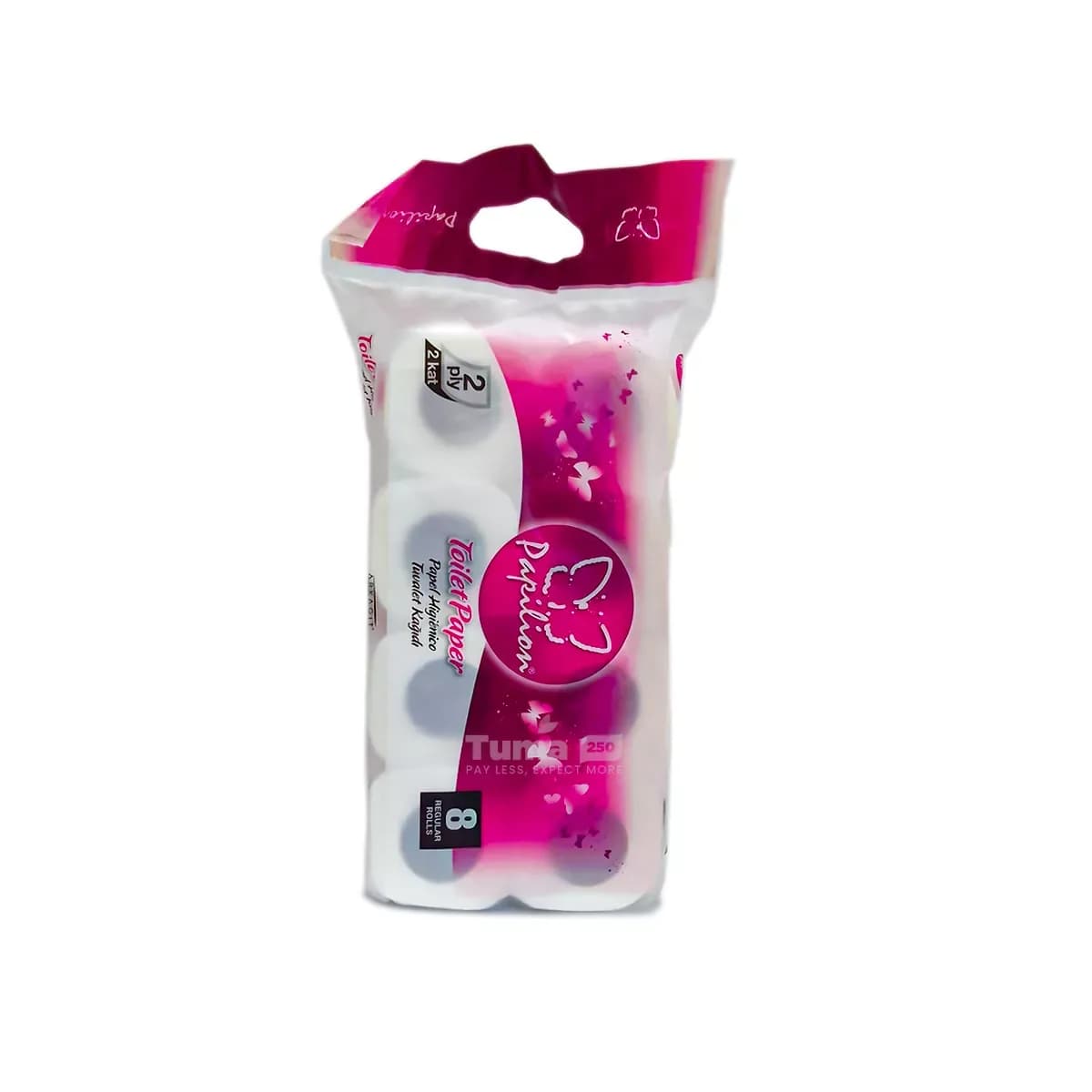Papilion Toilet Paper 2ply -8rolls