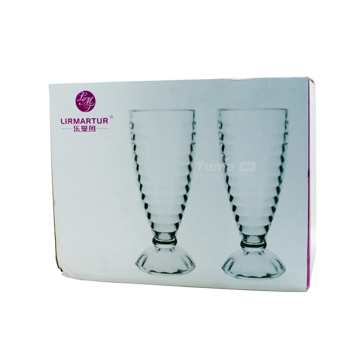 Lirmartur Footed milkshake/dessert glasses 6pcs