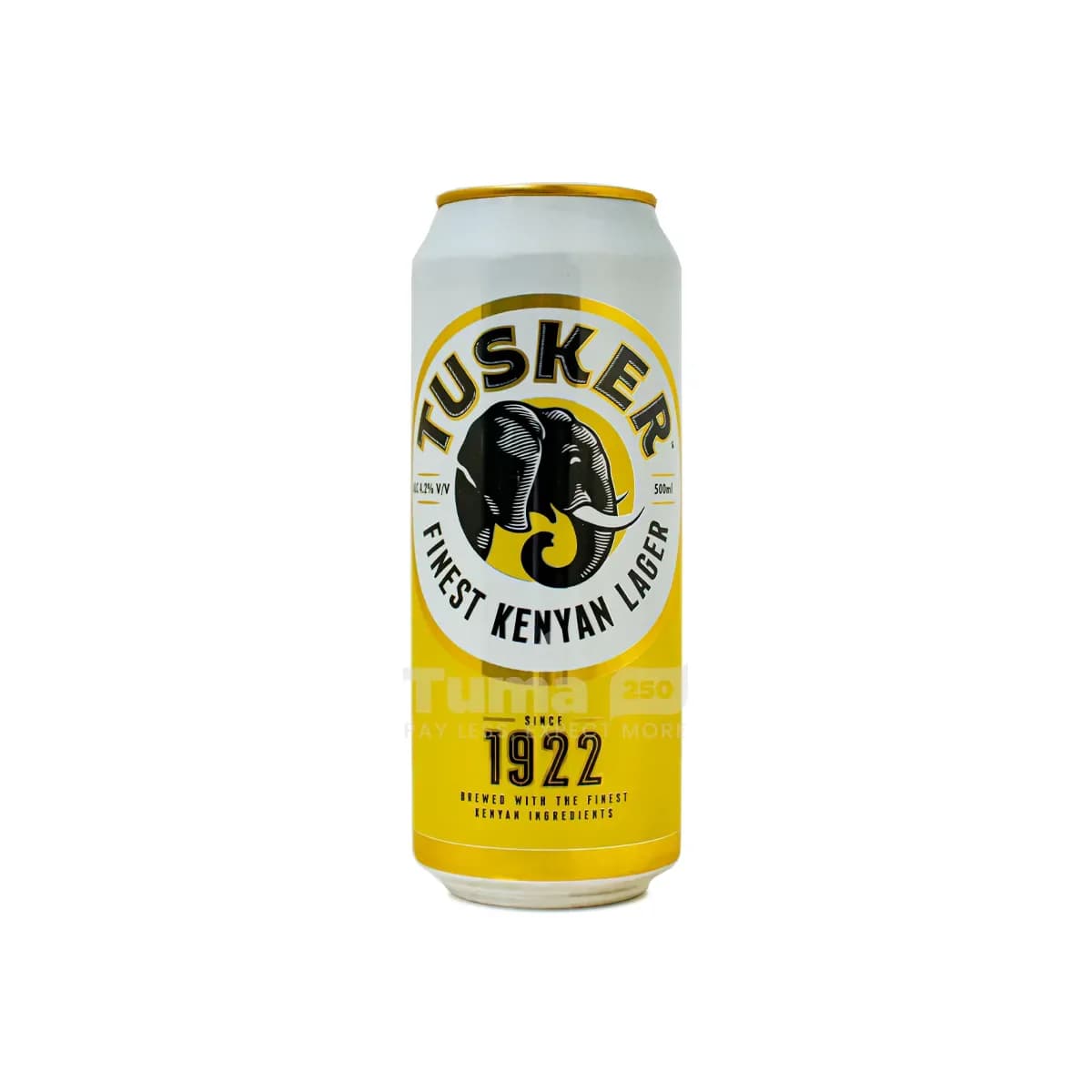 Tusker Finest Quality Lager Beer Can 4.2%Alc.Vol -500ml