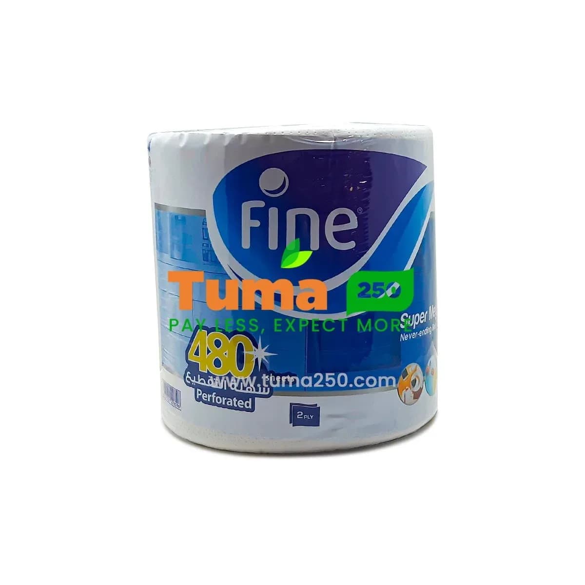 Fine Kitchen Towels Mega Roll 2ply
