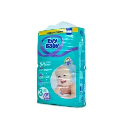 EvyBaby Diapers MIDI No.3 ( 5-9kg) 64pcs