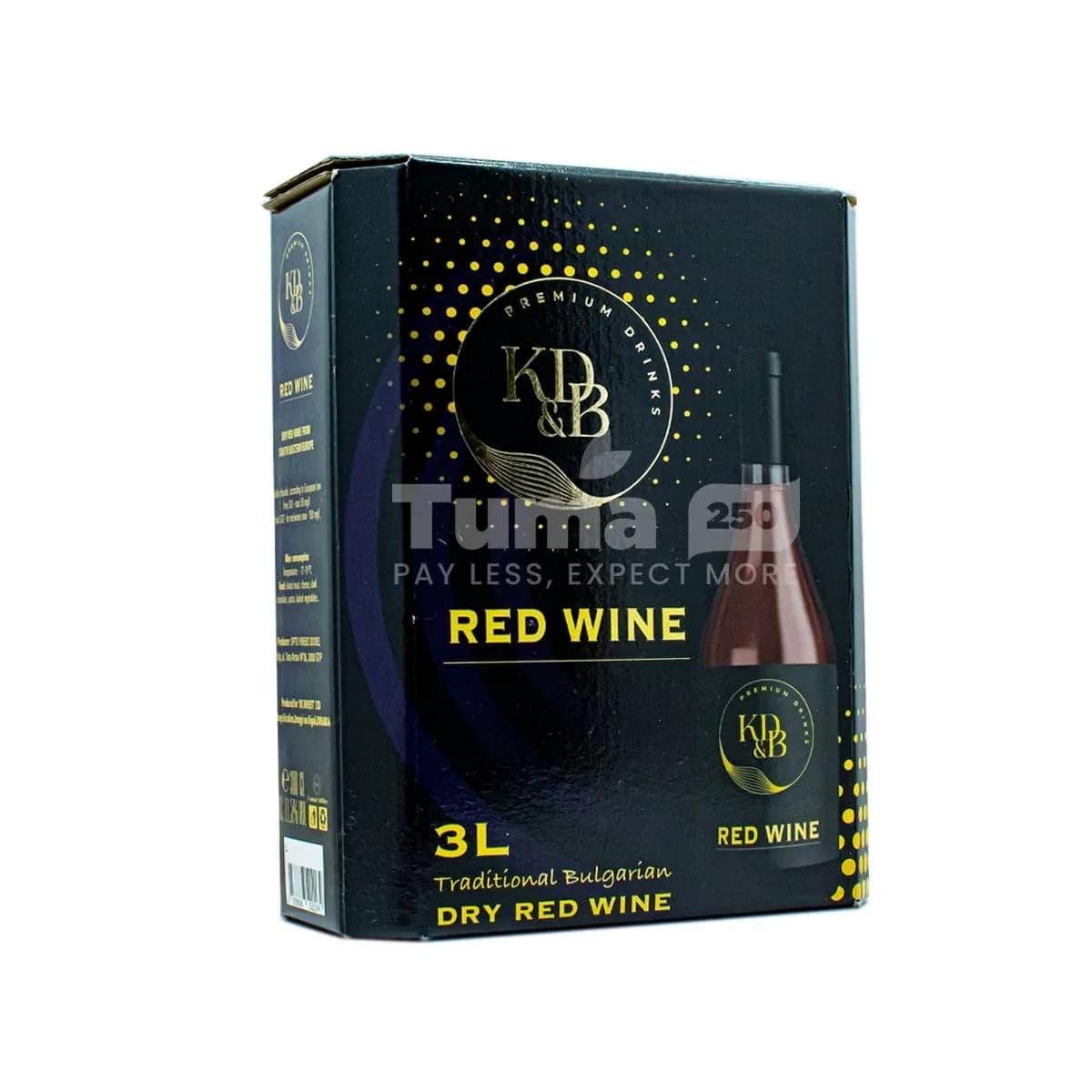 KD & B Dry Red Wine 3L (11.5% vol)