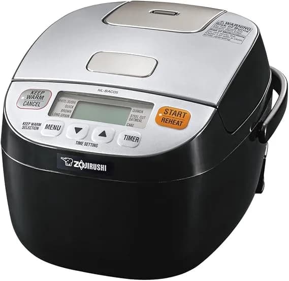 Zojirushi 612252-NL-BAC05SB Micom Rice Cooker And Warmer, Silver Black