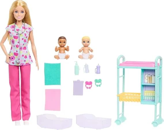 Barbie Careers Baby Doctor Themed Doll And Playset