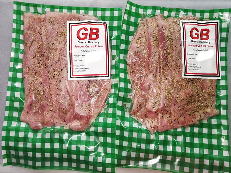 Jambon cuit au poivre (Fren.)