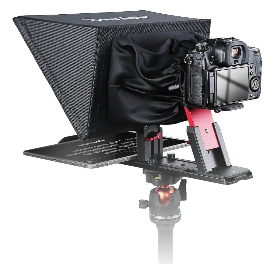T12S 12" Portable Teleprompter for Smartphone/Tablet & DSLR Cameras